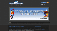 Desktop Screenshot of pinnacleamusements.com